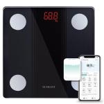 NUTRI FIT Bathroom Scale Smart Digital Bluetooth Scales for Body Weight, Body Fat, BMI Body Composition Analyzer Weighing Scale with High Precision Measurements Sync APP Heavy Duty 330lbs