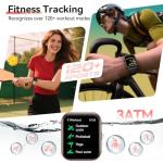 Smart Watches for Women, 1.85" HD Alexa Smart Watch for Android Phones & iPhones with Calls/Messages/Reminders, 3ATM 120+ Sport Modes Fitness Tracker Watch for Women with Heart Rate/Sleep/SpO2 Monitor