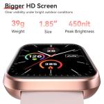 Smart Watches for Women, 1.85" HD Alexa Smart Watch for Android Phones & iPhones with Calls/Messages/Reminders, 3ATM 120+ Sport Modes Fitness Tracker Watch for Women with Heart Rate/Sleep/SpO2 Monitor