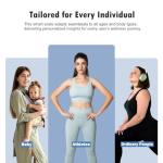 NUTRI FIT Scale for Body Weight Digital Bathroom Smart Scale with Bluetooth for BMI, Body Fat, Muscle Mass, 20 Body Composition Analyzer Health Monitor Sync Apps 330lbs, Batteries Included