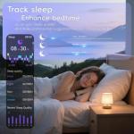 Smart Watch for Men Women Answer/Make Call, 1.85" HD Fitness Tracker with 24/7 Heart Rate & Sleep Monitor, 110+ Sports Modes, IP68 Waterproof Smartwatch, Long Battery Life for Android iOS, Black