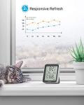 Govee Bluetooth Hygrometer Thermometer, Large LCD, Max/Min Records, 2-Year Data Storage - Black, 2 Pack