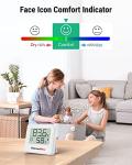ThermoPro TP357 Digital Hygrometer Indoor Thermometer of 260FT, Bluetooth Thermometer Humidity Meter with Smart App, Room Thermometer Humidity Gauge with Temperature Humidity Sensor