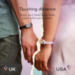 BOND TOUCH 4 - Long Distance Relationship Bracelets for Couples (Set of 2) - Feel Each Other's Touch Across Any Distance | Long Distance Relationship Gift for Couples | Matching Couple Bracelets