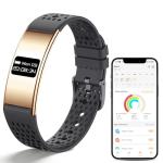 Irondance Smart Bracelet for Women Men,Wearable Activity & Fitness Tracker,All-Day Heart Rate/Stress/HRV/Step Monitor,24H Sleep Tracker,Multiple Sport Modes Smart Wristband with 2 Bands, Free APP