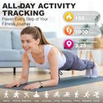 Irondance Smart Bracelet for Women Men,Wearable Activity & Fitness Tracker,All-Day Heart Rate/Stress/HRV/Step Monitor,24H Sleep Tracker,Multiple Sport Modes Smart Wristband with 2 Bands, Free APP