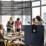 GE Digital Bathroom Scale for Weight, Smart Bluetooth Body Weight and BMI, Electronic Black Weighing Scale for Bath Home, Accurate 400lb Capacity