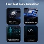 NUTRI FIT Smart Scale for Body Weight Body Composition Monitor, Bathroom Digital Weighing Scale with BMI, Body Fat, Muscle Mass, Accurate Bluetooth Home User Health Equipment Sync Apps