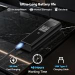 Smart Wireless Meat Thermometer Digital, 2 Probes, Advanced Bluetooth Food Thermometer for Cooking, IP67, Real-Time Monitoring & Smart Alerts with APP for BBQ, Grill, Oven, Smoker, Kitchen Gifts