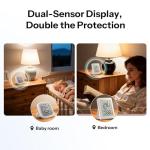 SONOFF AirGuard TH, Indoor Smart Zigbee Temperature and Humidity Sensor, 3.6'' LCD Display, App Monitoring with Charts, Notification Alerts, Data Export, Remote Data Display