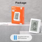 SONOFF AirGuard TH, Indoor Smart Zigbee Temperature and Humidity Sensor, 3.6'' LCD Display, App Monitoring with Charts, Notification Alerts, Data Export, Remote Data Display