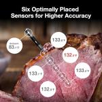 ThermoMaven Smart Bluetooth Wireless Meat Thermometer: Standalone Base, WiFi Unlimited Range, 6 Sensors with NIST Certified Accuracy, 2 Probes for Kitchen, BBQ, Grill, Oven, Smoker, Rotisserie