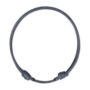 Luck Strings Gray Wax Nylon Cord Bracelet - Waterproof Adjustable Unisex String Bracelet for Men & Women, Minimalist Neutral Jewelry, Modern & Urban Fashion Accessory (Grey, one size)