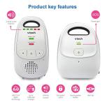 VTech Upgraded Baby Monitor with Rechargeable Battery, Long Range, Crystal-Clear Sound, and Alerts