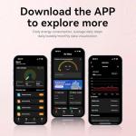 ZBNMY Health Smart Bracelet,Fitness Tracker with Heart Rate, Sleep Monitoring, Blood Oxygen, Step Counting for iOS and Android, No Subscription Fee, Waterproof(Black)