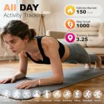 DOSUKE Fitness Tracker Bracelet for Women, Heart Rate & Blood Pressure Monitor Oxygen Sleep & Activity Tracker Step & Calorie Counter Stylish Smart Bracelet, Compatible with iOS & Android (Rose Gold)