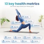 RiteScale Smart Weight Scale for Body Weight with Mobile App | Tri-Color Breathing Light | Digital Weight Scale for BMI, Body Composition, Muscle & More