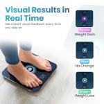 RiteScale Smart Weight Scale for Body Weight with Mobile App | Tri-Color Breathing Light | Digital Weight Scale for BMI, Body Composition, Muscle & More