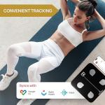 INEVIFIT Smart Body Fat Scale, Highly Accurate Bluetooth Digital Bathroom Body Composition Analyzer, Measures Weight, Body Fat, Water, Muscle, Visceral Fat & Bone Mass for Unlimited Users