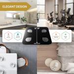 INEVIFIT Smart Body Fat Scale, Highly Accurate Bluetooth Digital Bathroom Body Composition Analyzer, Measures Weight, Body Fat, Water, Muscle, Visceral Fat & Bone Mass for Unlimited Users