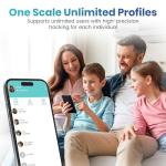 RiteScale Smart Weight Scale for Body Weight with Mobile App | Tri-Color Breathing Light | Digital Weight Scale for BMI, Body Composition, Muscle & More