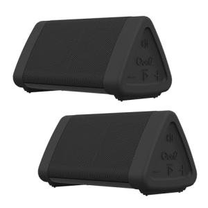 OontZ Angle 3 (4th Gen) – 2 Pack, Portable Bluetooth Speakers, Dual Pairing Stereo Sound, 12W Stereo Sound, 24 Hour Playtime, 100 Foot Wireless Range, Waterproof, Home, Outdoor (Black)