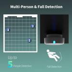 Aqara Presence Sensor FP2, mmWave Radar Wired Smart Motion Sensor, Zone Positioning, Multi-Person & Fall Detection, Supports HomeKit, Alexa, Google Home, and Home Assistant, 2.4 GHz Wi-Fi Required