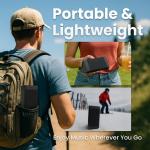 OontZ Angle 3 (4th Gen) – 2 Pack, Portable Bluetooth Speakers, Dual Pairing Stereo Sound, 12W Stereo Sound, 24 Hour Playtime, 100 Foot Wireless Range, Waterproof, Home, Outdoor (Black)