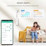 WiFi Hygrometer Thermometer Sensor, Wireless Smart Temperature Humidity Monitor with Remote App Notification Alert, for Home, Greenhouse White (1pack)