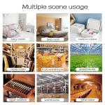 WiFi Hygrometer Thermometer Sensor, Wireless Smart Temperature Humidity Monitor with Remote App Notification Alert, for Home, Greenhouse White (1pack)