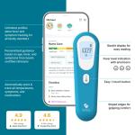 Kinsa QuickScan Smart Forehead Thermometer for Adults, Kids and Babies, No-Touch Digital Thermometer, App-Connected Family Health Tracking, Fast Accurate Fever Readings