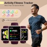 Smartwatch for Women, Compatible with Android & iPhone, 1.8'' Fitness Tracker Watch with Alexa, Call & Notification Alerts, Heart Rate & Sleep Monitor, 120 Sports Modes, Waterproof Watch for Women