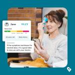 Kinsa QuickScan Smart Forehead Thermometer for Adults, Kids and Babies, No-Touch Digital Thermometer, App-Connected Family Health Tracking, Fast Accurate Fever Readings