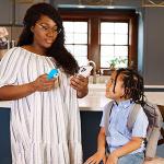 Kinsa QuickScan Smart Forehead Thermometer for Adults, Kids and Babies, No-Touch Digital Thermometer, App-Connected Family Health Tracking, Fast Accurate Fever Readings