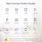 KIMPOK WiFi Thermometer Hygrometer, Smart Indoor Bluetooth Temperature Humidity Sensor with App Alerts, Temperature Humidity Time & Light Monitoring 4-in-1 Perfect for Greenhouse Home RV Wine Cellar