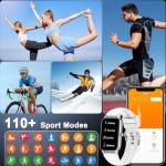 Smart Watch for Men Women(Answer/Make Call), 2025 HD Touch Fitness Activity Tracker 1.57” Smartwatch with Heart Rate/Sleep Monitor/Pedometer/113+ Sports, IP68 Waterproof Fitness Watch for Android iOS