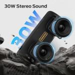 Monster S230 Bluetooth Speaker, Wireless Speaker with 30W Loud Stereo Sound, Wireless Stereo Pairing, 24H Playtime, Bluetooth 6.0 Supports TF Card, AUX for Outdoor
