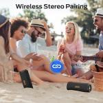 Monster S230 Bluetooth Speaker, Wireless Speaker with 30W Loud Stereo Sound, Wireless Stereo Pairing, 24H Playtime, Bluetooth 6.0 Supports TF Card, AUX for Outdoor