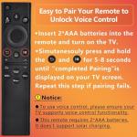 Replacement for Samsung TV Remote, for All 2019-2025 Samsung Remote Control for Smart TV with Voice Control. No Solarcell. 2-Year Warranty.