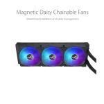 ASUS ROG Matrix Platinum GeForce RTX4090 Gaming Graphics Card (24GB GDDR6X, HDMI 2.1, DisplayPort 1.4a, liquid metal thermal compound, custom cold plate, 360mm radiator, magnetic daisy-chainable fans)