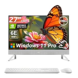 Dell 27" Touchscreen All in One Desktop Computer PC - Intel Core 7 150U, 32GB DDR5 RAM & 2TB SSD, FHD IPS Display, NVIDIA GeForce MX570A, Wins 11 Pro, Wi-Fi 6E, Patented KB Kit