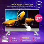 Dell Inspiron 7730 All in One Desktop Computer, 27" FHD Touchscreen, Inte Core 7 150U(>i7-14700, 5.40 GHz), GeForce MX570A Graphics, WiFi 6E, Keyboard&Mouse, Windows 11 Pro, White(64GB RAM | 2TB SSD)