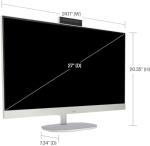 HP All in One Desktop Computer 27 Inch Touchscreen, Intel 12-core Ultra 7 155U (Up to 4.8 GHz), 64GB DDR5, 4TB SSD, Wi-Fi 6, Windows 11 Pro & MS Office Pro 2024 Lifetime License, Patented Mouse