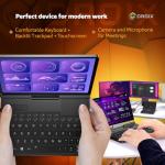 GPD Pocket 4: Mini Laptop with AMD Ryzen AI 9 HX 370 CPU, Radeon 890M GPU, 32GB LPDDR5X RAM, 4TB PCIe Gen4 SSD, 8.8 Inch 2.5K 144Hz Display, Wi-Fi 6E, Bluetooth 5.3, Modular AI Handheld PC