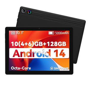 Tablet 10.1 inch 10GB ROM (1TB TF) 64GB ROM WIFI Android14 Bluetooth Dual Camera