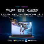 GIGABYTE AORUS Master 18 Gaming Laptop -240Hz 2560x1600 Mini-LED - Manufactured by NVIDIA GeForce RTX 5090 - Intel Core Ultra 9 275HX - 2TB SSD with 64GB DDR5 RAM - Windows 11 Home AD (BZHC6USD45SH)