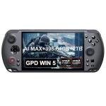 LANRUO GPD Win 5 [AMD AI Max+ 395-64GB+2TB] 7-inch 120Hz Display Mini Handheld Win 11 PC Game Console, Removable Battery, Radeon 8060S Graphics,1920X1080 Touchscreen Laptop Tablet PC