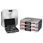 Vehicle Scale, XLI, Electric, 15 in Square, 1500 lb Capacity Pad, Wireless, Case/Controller/Pads, Aluminum, Natural, Kit