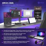 GPD Duo Dual-Screen Laptop: 13.3" OLED Displays, AMD Ryzen AI 9 HX 370, 32GB RAM, 2TB SSD, Stylus Support, 10-Point Touch, 4096 Pressure Levels, Dual 360° Hinge, AI PC