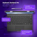 GPD Duo Dual-Screen Laptop: 13.3" OLED Displays, AMD Ryzen AI 9 HX 370, 32GB RAM, 2TB SSD, Stylus Support, 10-Point Touch, 4096 Pressure Levels, Dual 360° Hinge, AI PC